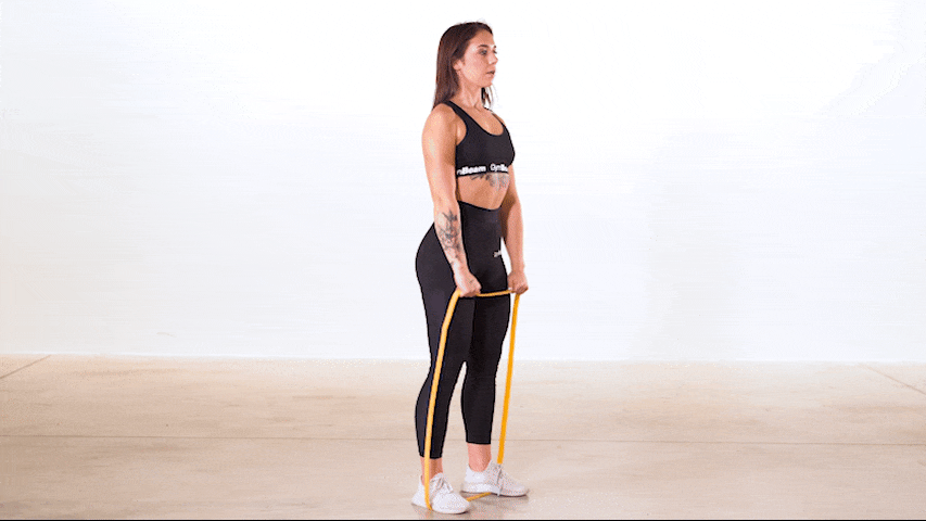 Πώς να κάνετε την άσκηση Resistance Band High Pull;