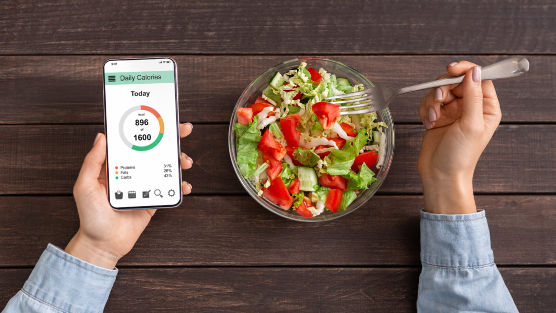 Be consistent in recording your calories