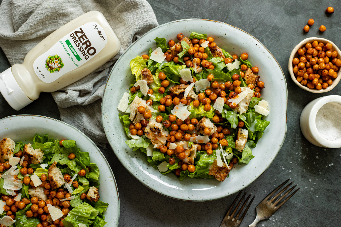 Σαλάτα Caesar's με τραγανά ρεβίθια Σαλάτα Caesar's με τραγανά ρεβίθια