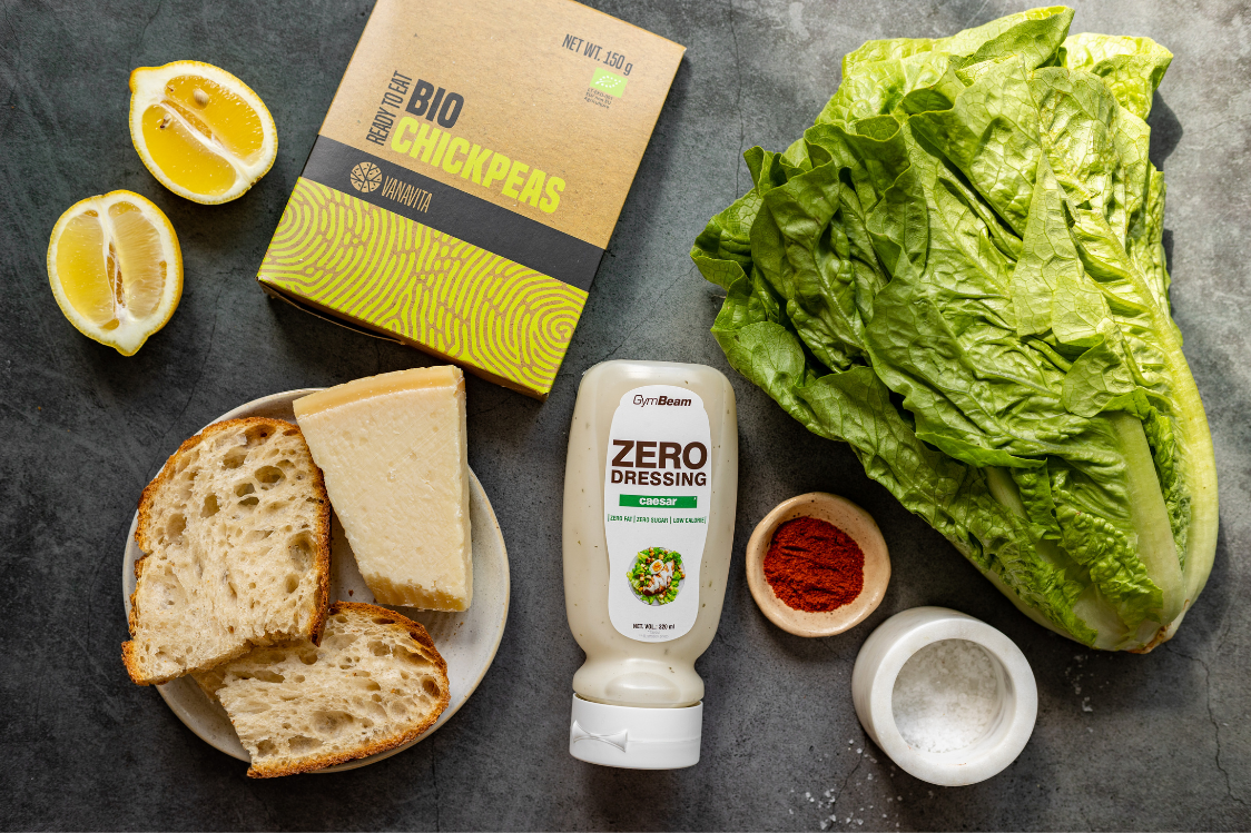 Σαλάτα Caesar's με τραγανά ρεβίθια - Υλικά Σαλάτα Caesar's με τραγανά ρεβίθια - Υλικά