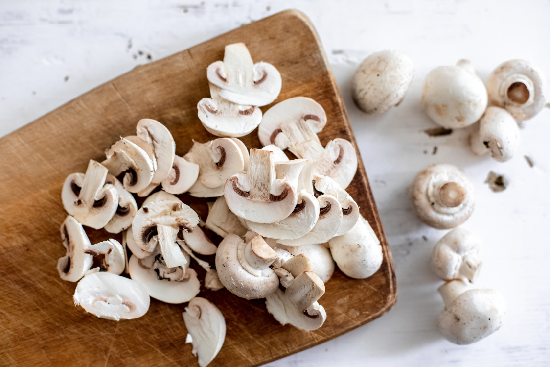 Vegan ζυμαρικά με σάλτσα κάσιους - μανιτάρια