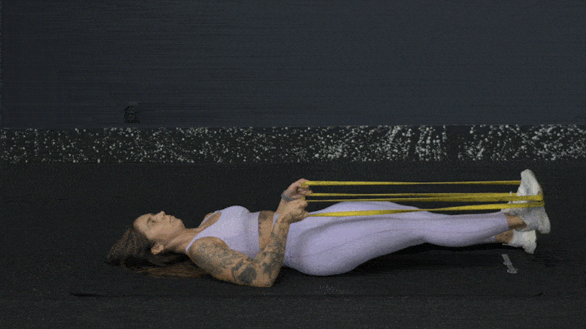 Πώς να κάνετε πιέσεις ποδιών με ένα λάστιχο αντίστασης;