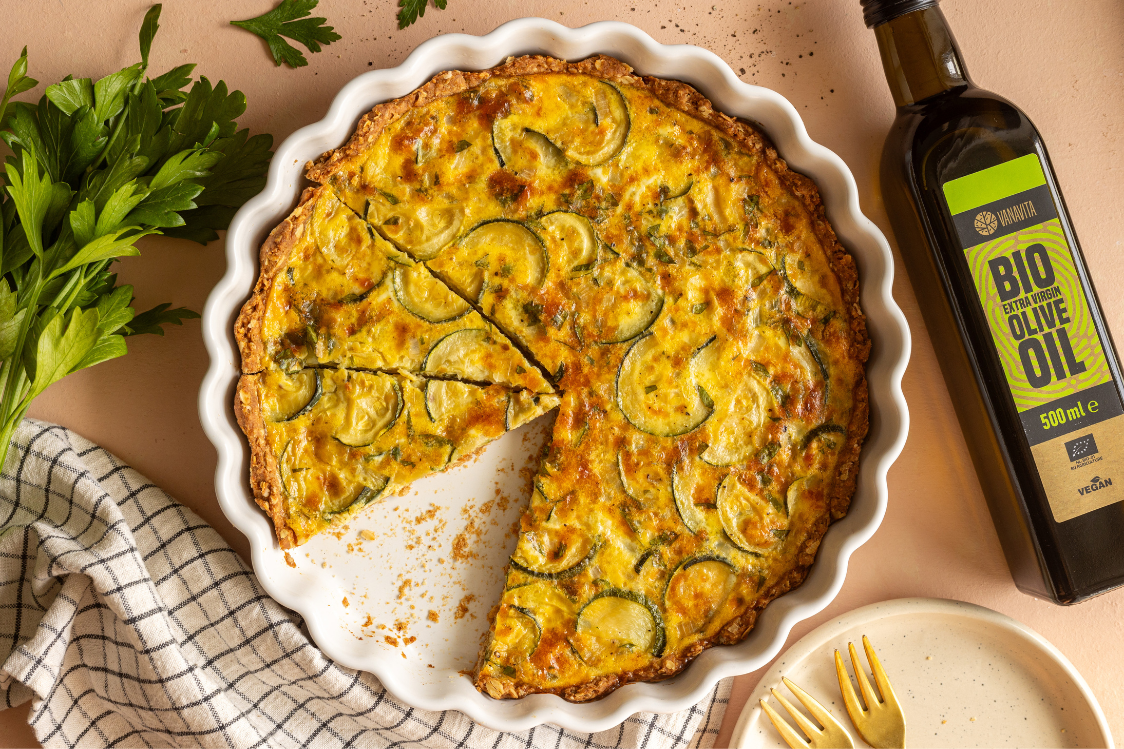 Κις με κολοκυθάκια και τυρί