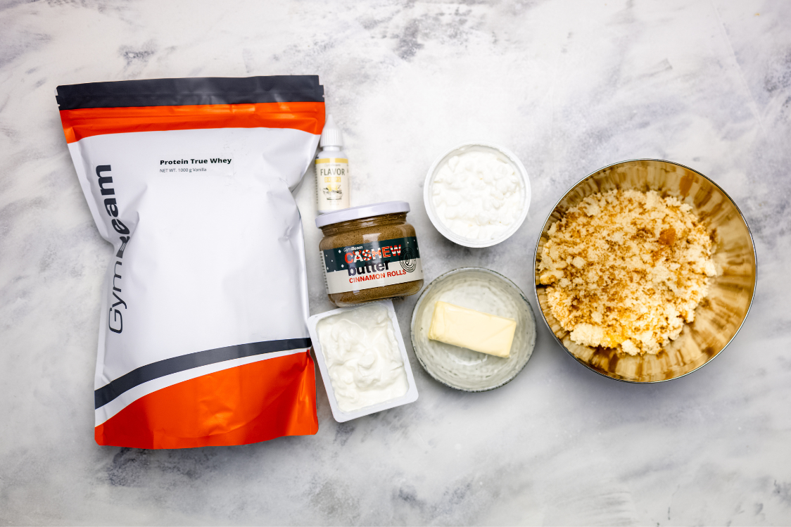 Cheesecake βανίλια με τυρί cottage - υλικά