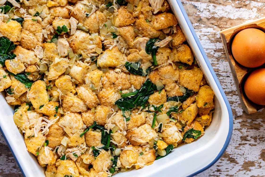 Πασχαλινή γέμιση με σπανάκι - Πριν το ψήσιμο