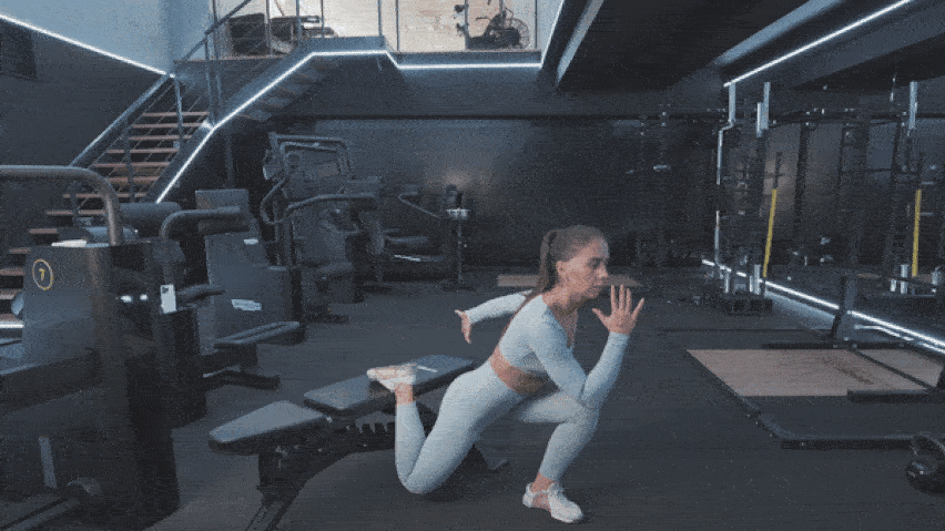 Βουλγαρικά Split Squat με άλμα