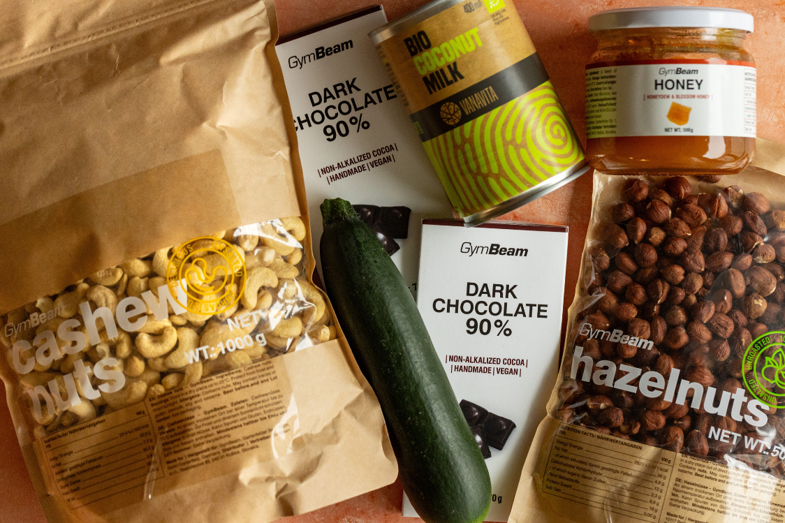 Φέτες κολοκυθιού με σοκολάτα και ξηρούς καρπούς - υλικά