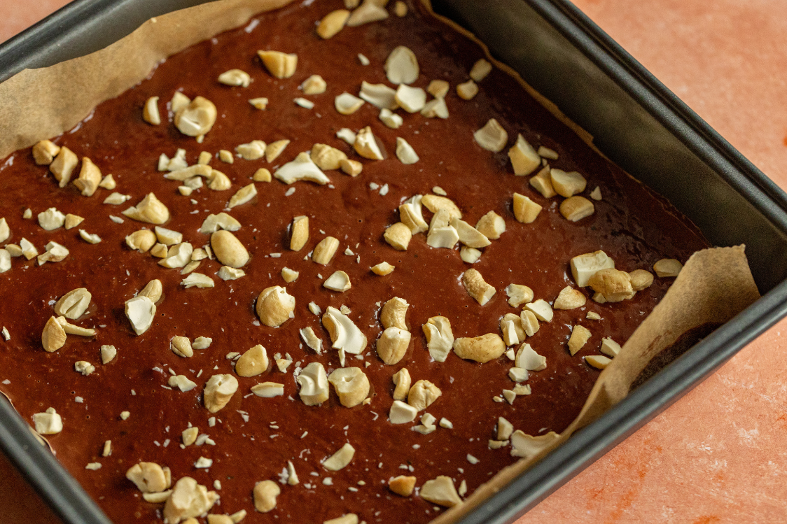 Φέτες κολοκυθιού με σοκολάτα και ξηρούς καρπούς - ολοκληρωμένο επιδόρπιο