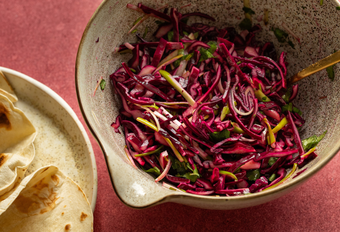 Τάκος με Ψάρι - Προετοιμασία Σαλάτας: