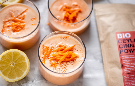 Fitness Συνταγή: Smoothie “κέικ καρότου”