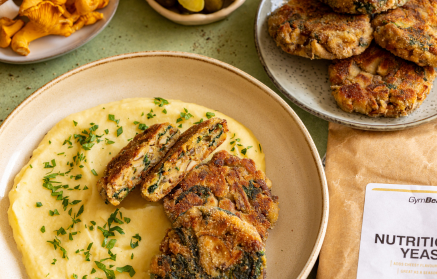 Fitness συνταγή: Μπιφτέκια μανιταριών με σπανάκι baby