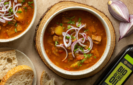 Fitness συνταγή : Γκούλας με μοσχάρι