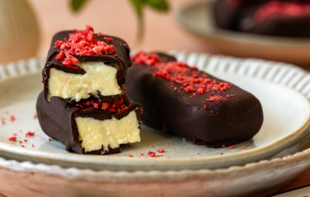 Fitness Συνταγή: μπάρες κουάρκ με επικάλυψη σοκολάτας