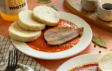 Fitness Συνταγή : Σως ντομάτας με μοσχάρι και πρωτεϊνικό dumpling