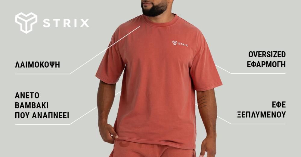 T-shirt Oversized Washed Terra - STRIX