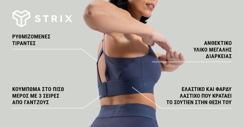 Športová podprsenka Nebula Graystone- STRIX