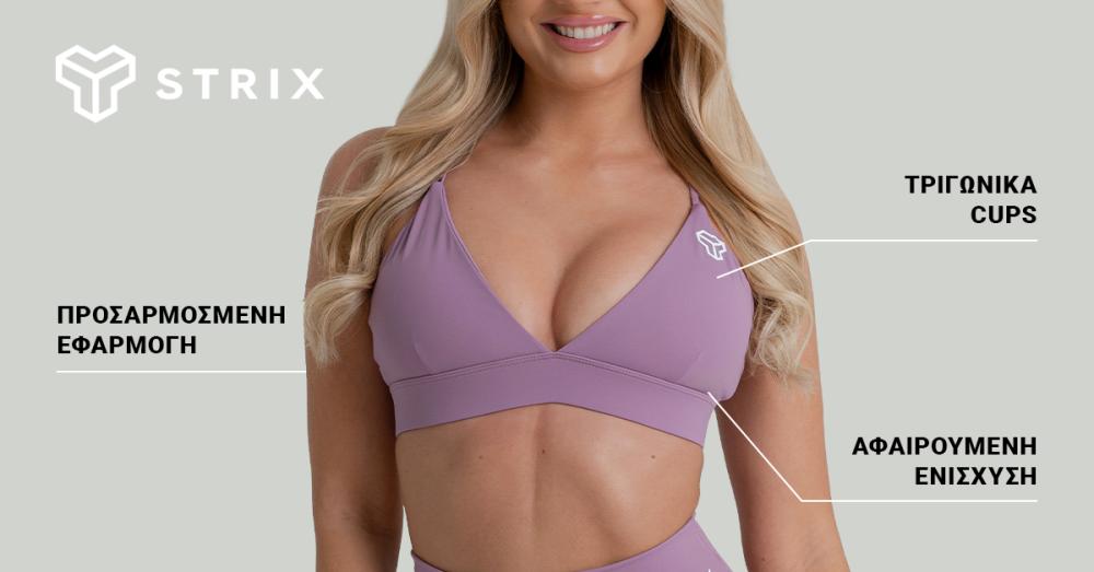 ZOA Triangle Sports Bra Black - GymBeam