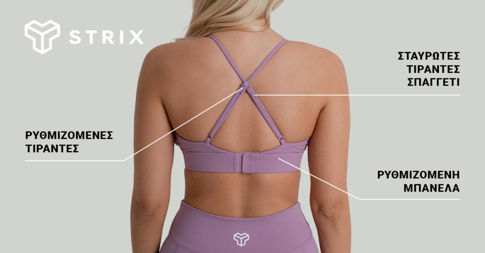 ZOA Triangle Sports Bra Black - GymBeam