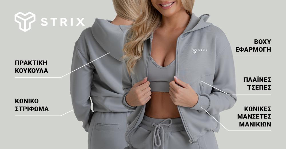 Γυναικείο ZOA Zip-Up Hoodie Smoke- STRIX