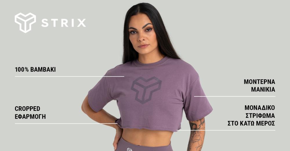 Γυναικείο CropTop Washed Black - STRIX