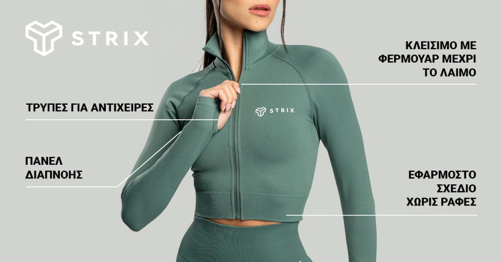 Women's Seamless Cropped Top Moss - STRIX