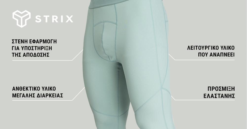 Men‘s Nebula Leggings Stone Blue - STRIX