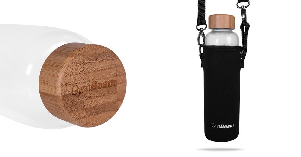 Bamboo Glass Bottle 600 ml - GymBeam