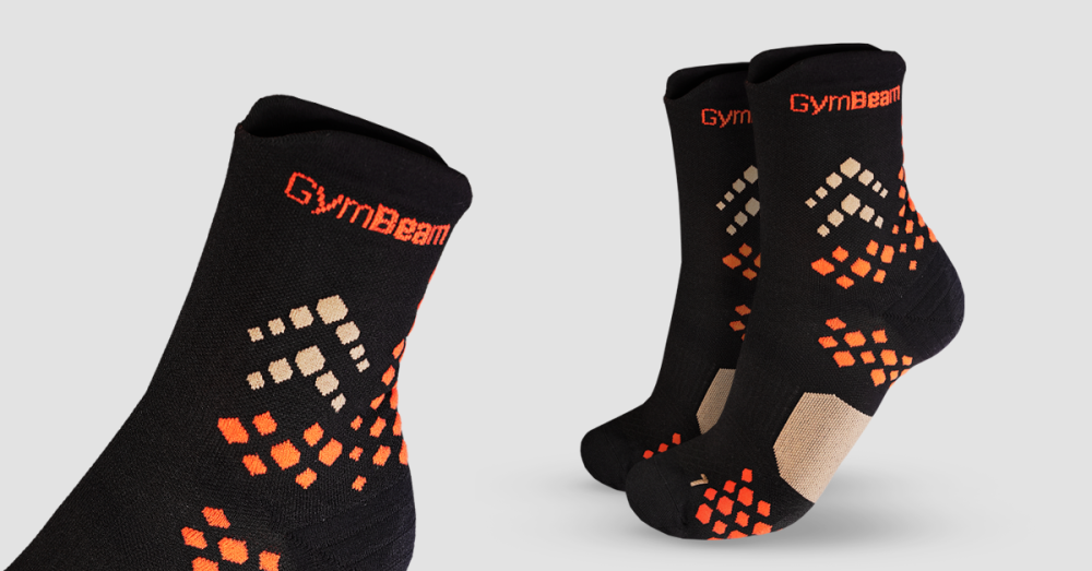 Pulse Running Socks Black - GymBeam