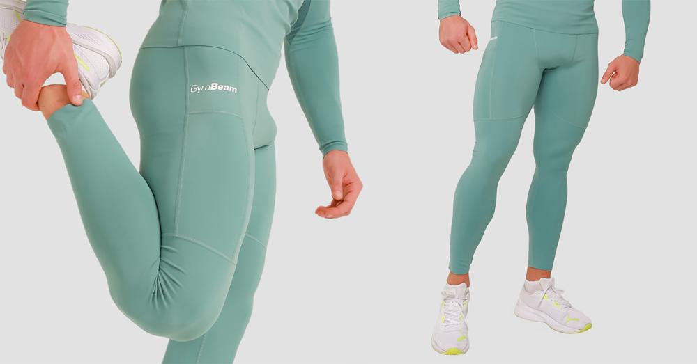 High Compression Leggings Blue - GymBeam