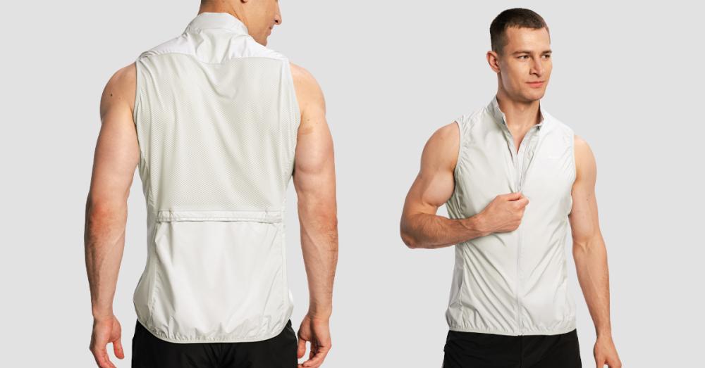 Pánská bežecká vesta Pulse X Gray - GymBeam