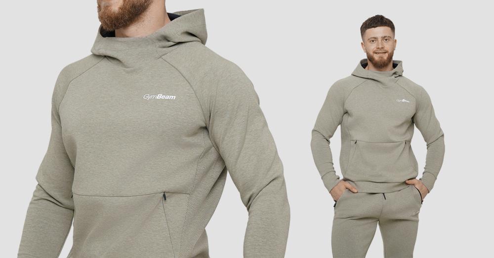Agile Hoodie Sage - GymBeam	