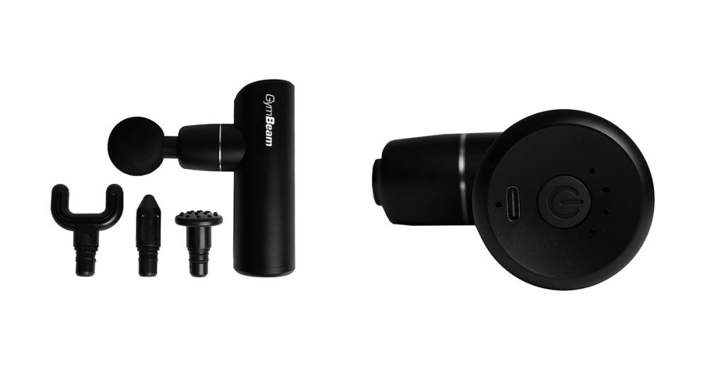 Mini Massage Gun Black - GymBeam 