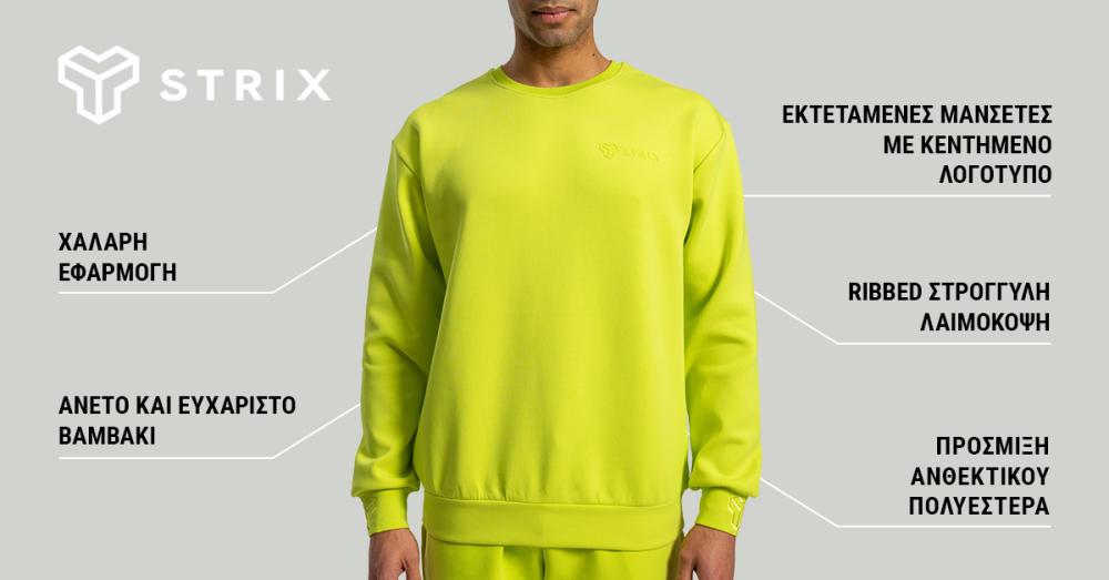 Relaxed Sweatshirt Chartreuse - STRIX