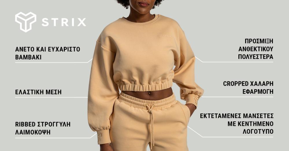 Women's Lunar Cropped Jumper Sandshell - STRIX