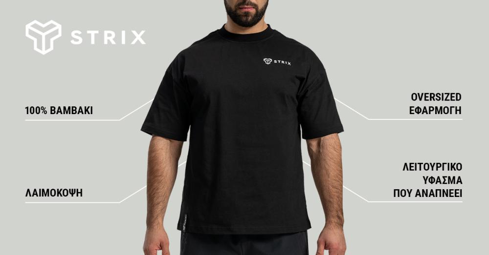 Oversized Tee Black - STRIX