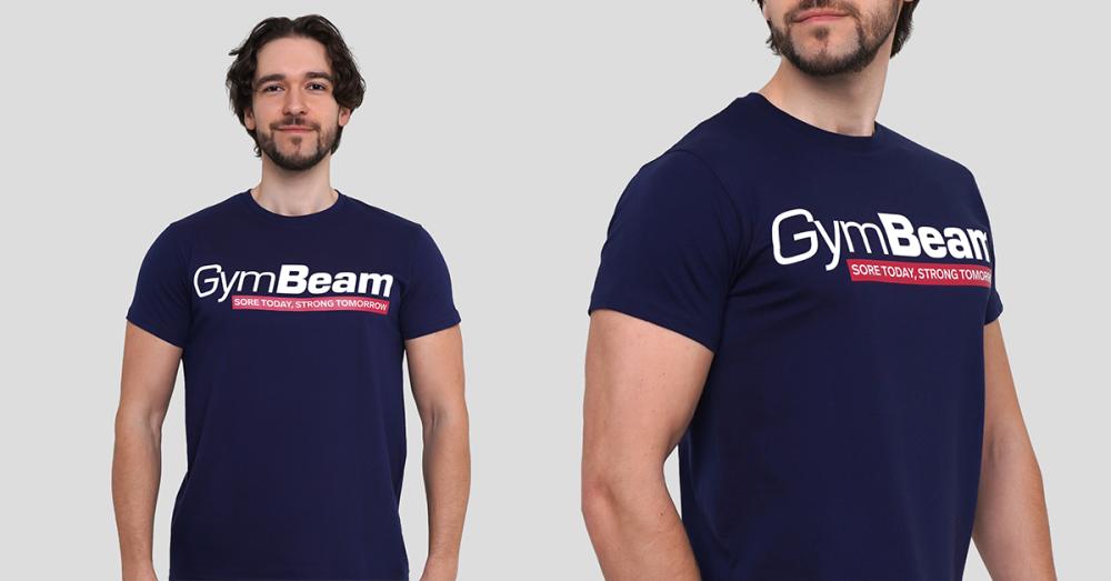 T-shirt Strong Tomorrow Navy Blue - GymBeam