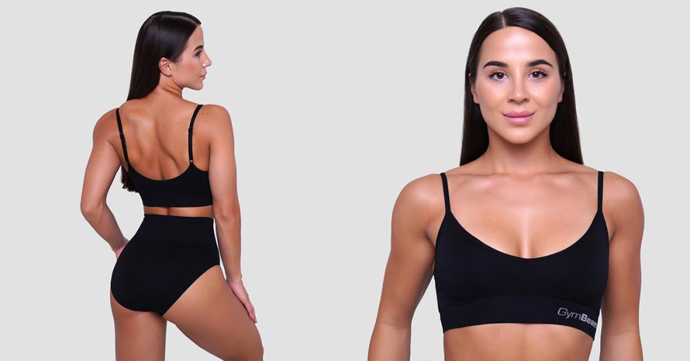 Triangle Bralette Black - GymBeam	