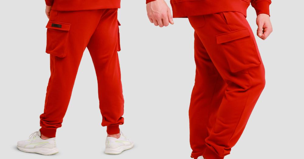 Utility Joggers Red - GymBeam