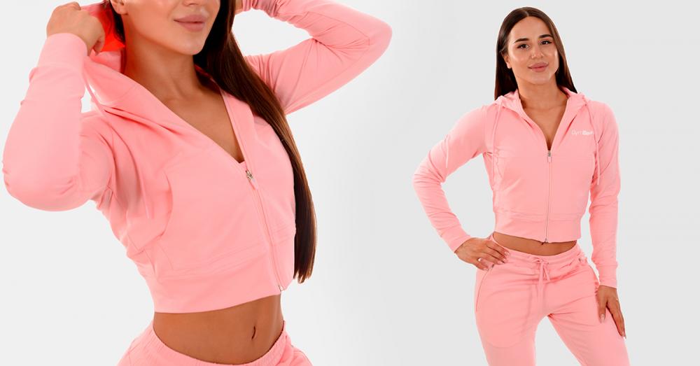 Γυναικεία Ζακέτα Zip-Up TRN Pink – GymBeam