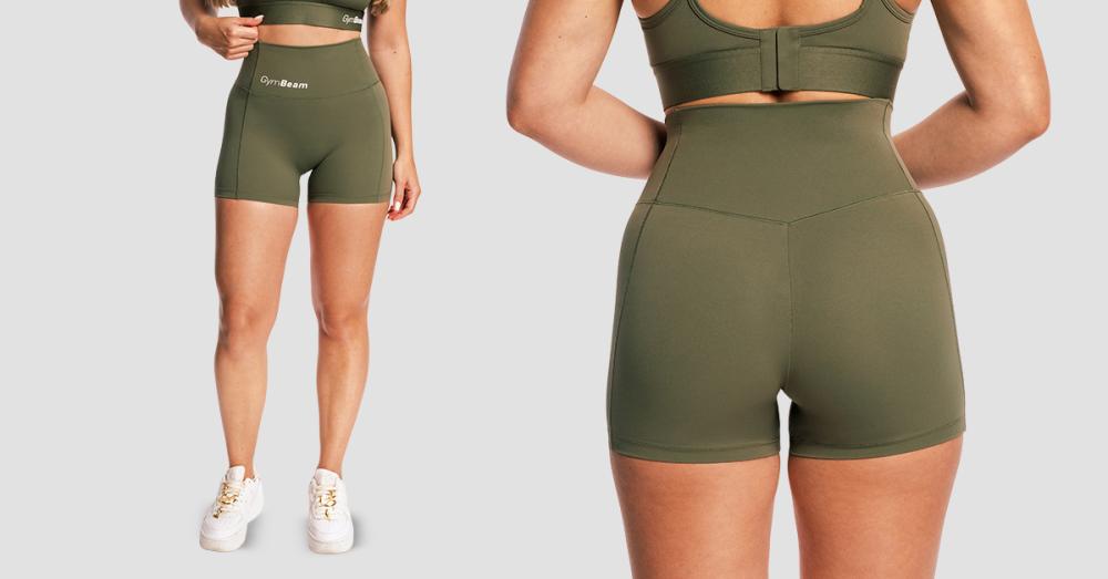 Women's Combat Shorts Olive Grey - GymBeam