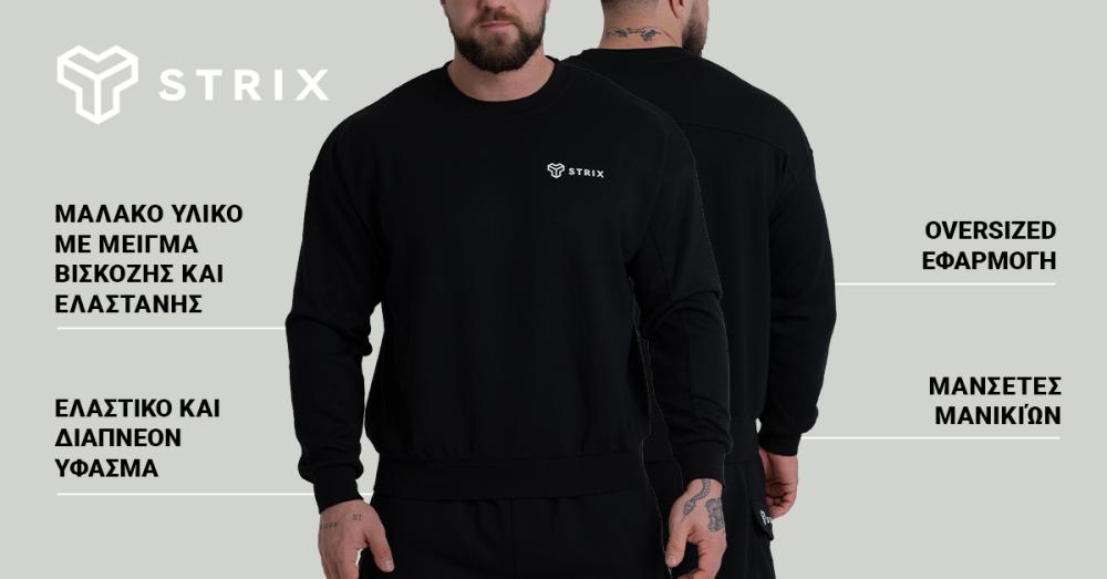ZOA Relaxed Sweatshirt Black - STRIX