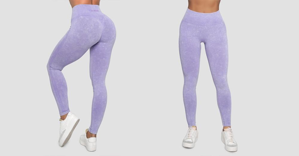 Γυναικείο κολάν Lift Violet Seamless Leggings - GymBeam