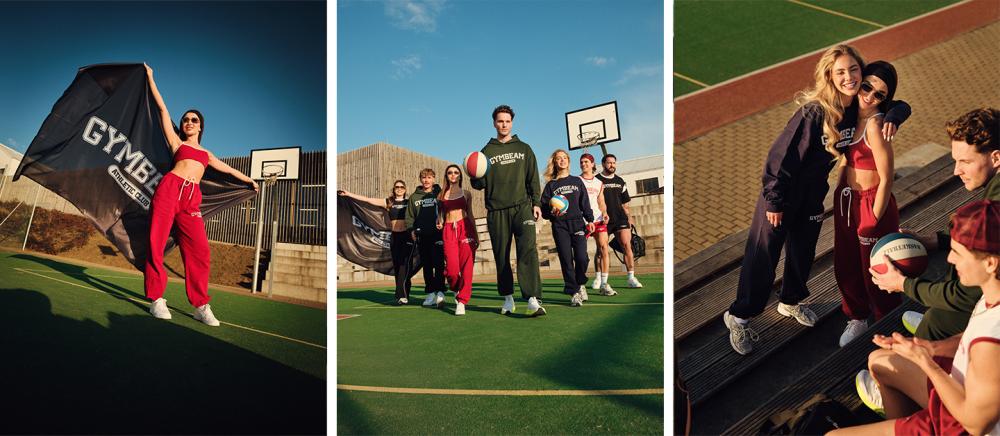 Γυναικείο Παντελόνι Φόρμας Varsity Κόκκινο - GymBeam