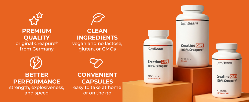 Benefits and features of Creatine (100% Creapure®) - GymBeam