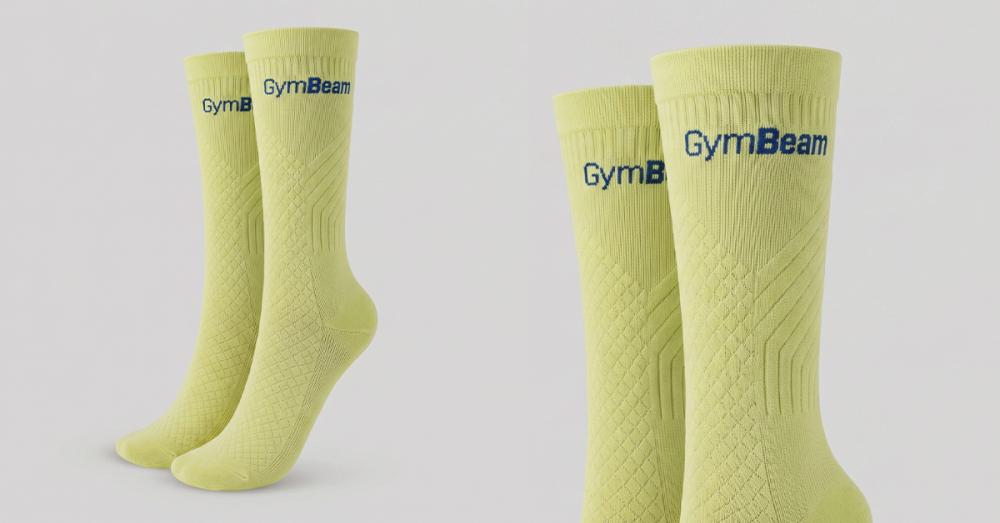 Δρομικές κάλτσες Lime Green - GymBeam