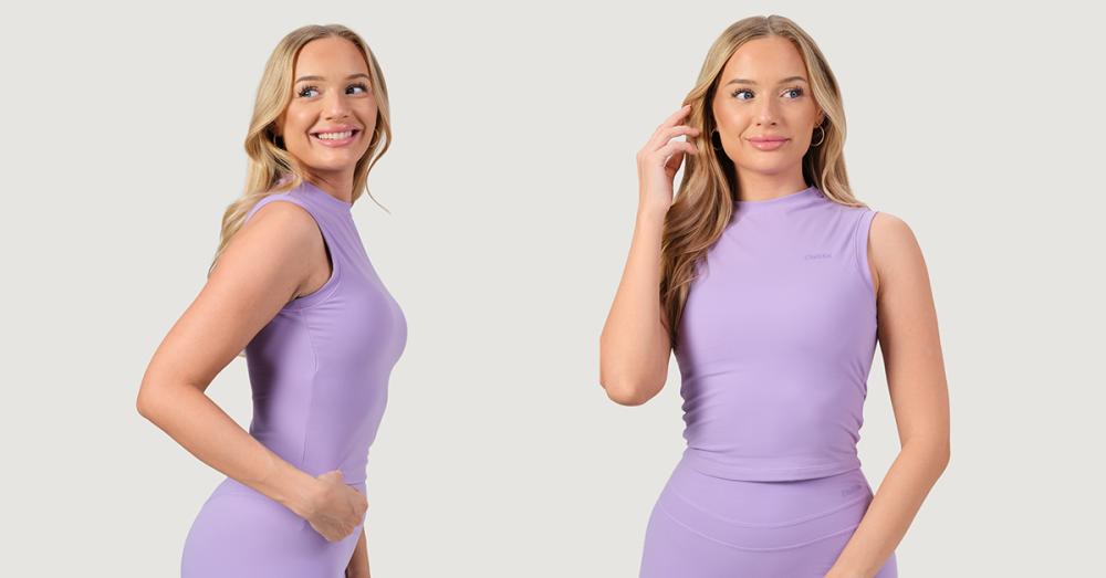 Women‘s NEO Turtleneck Top Iris - GymBeam