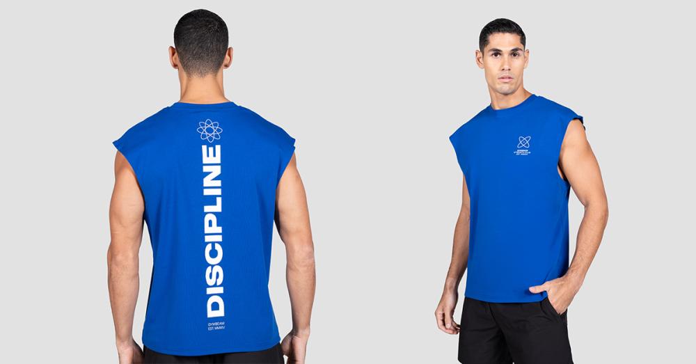 Discipline Tank Top Blue - GymBeam