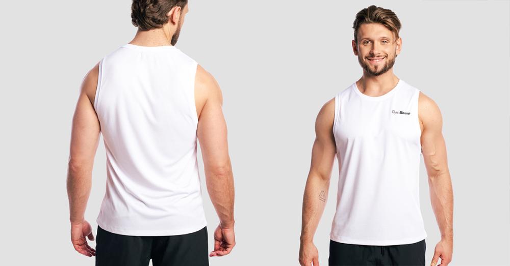 Tílko Mesh Base White - GymBeam