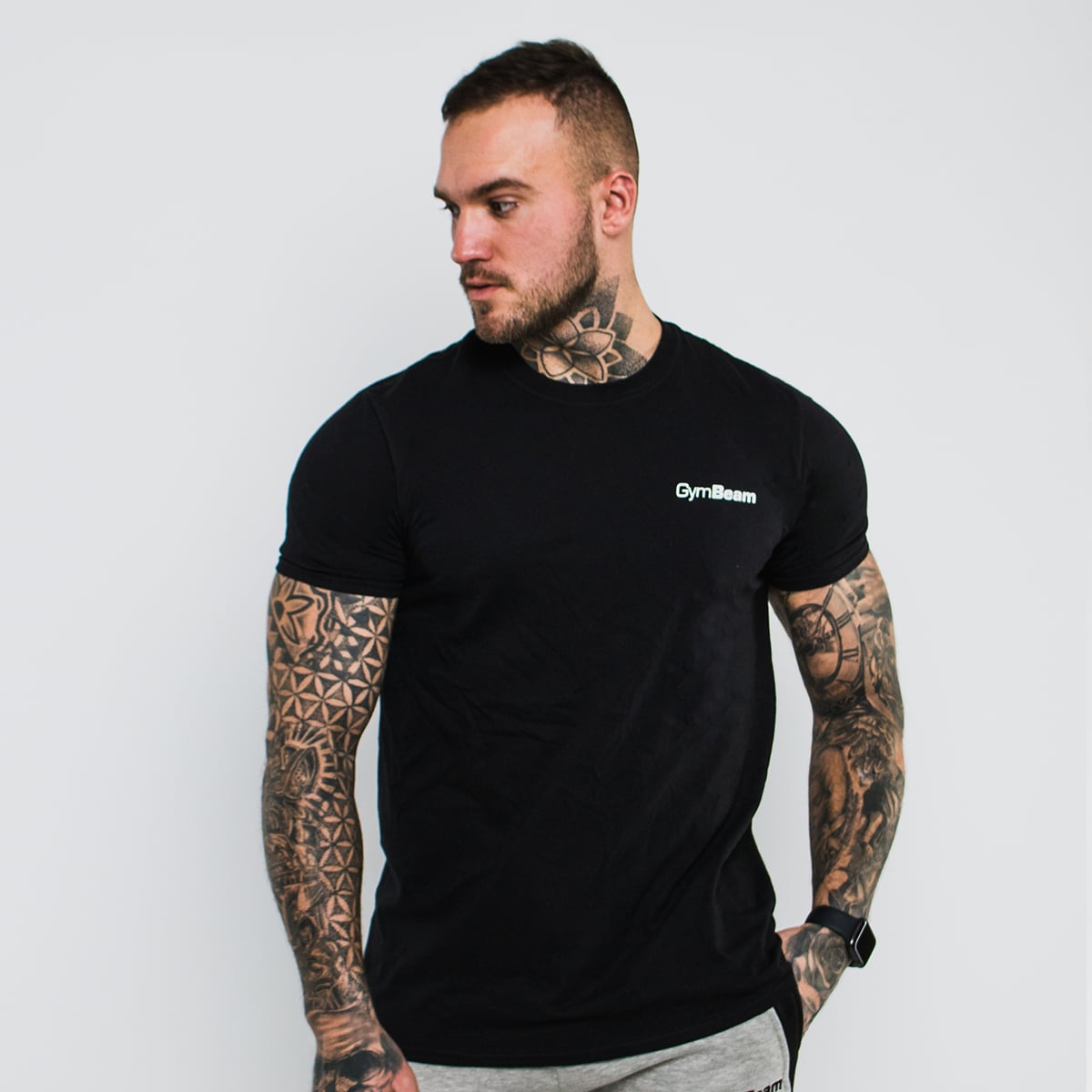 Ανδρικό Basic T-shirt Black - GymBeam