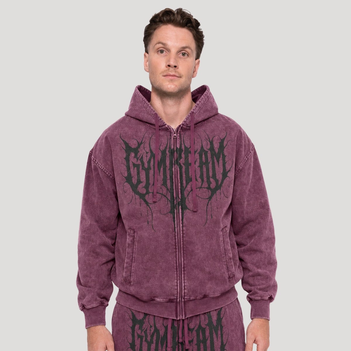 Abyss Hoodie Raisin - GymBeam